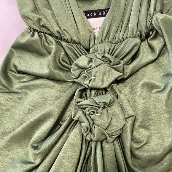 Black Halo green Viscose and Lycra top - Picture 4 of 5